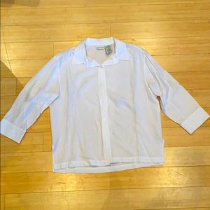 🌸White button down blouse